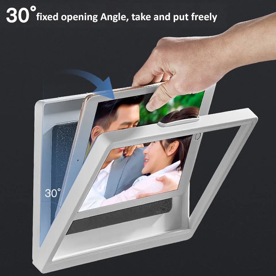 Home Wall Mounted Tablet Case Waterproof Shower Sealing Storage Box Self-Adhesive Holder Touch Screen Bathroom Kitchen for Ipad