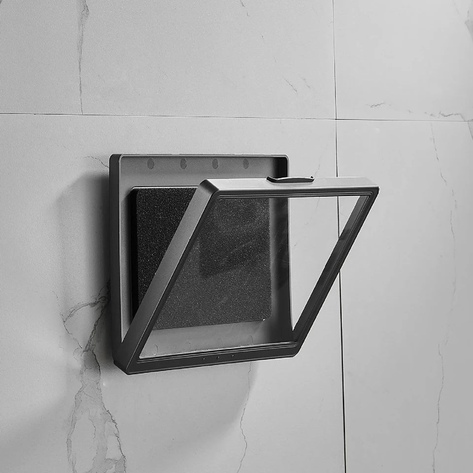 Home Wall Mounted Tablet Case Waterproof Shower Sealing Storage Box Self-Adhesive Holder Touch Screen Bathroom Kitchen for Ipad